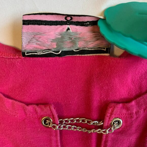 Ride For Sight Motorcycle Rally Ladies Tank Top Sz L Chain Link Pink Stretchy - Picture 4 of 8